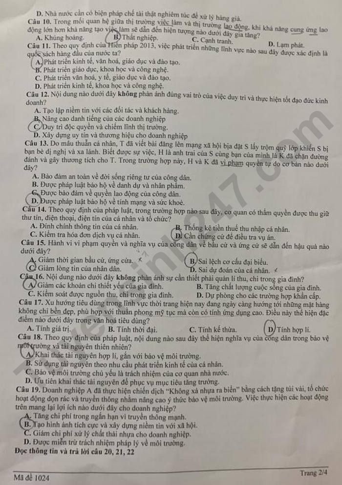 De thi thu tot nghiep THPT 2026 lan 2 TP Dong Nai - mon GDKT&PL