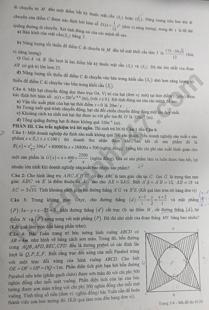 De thi thu tot nghiep THPT 2026 So GD Dong Thap - mon Toan