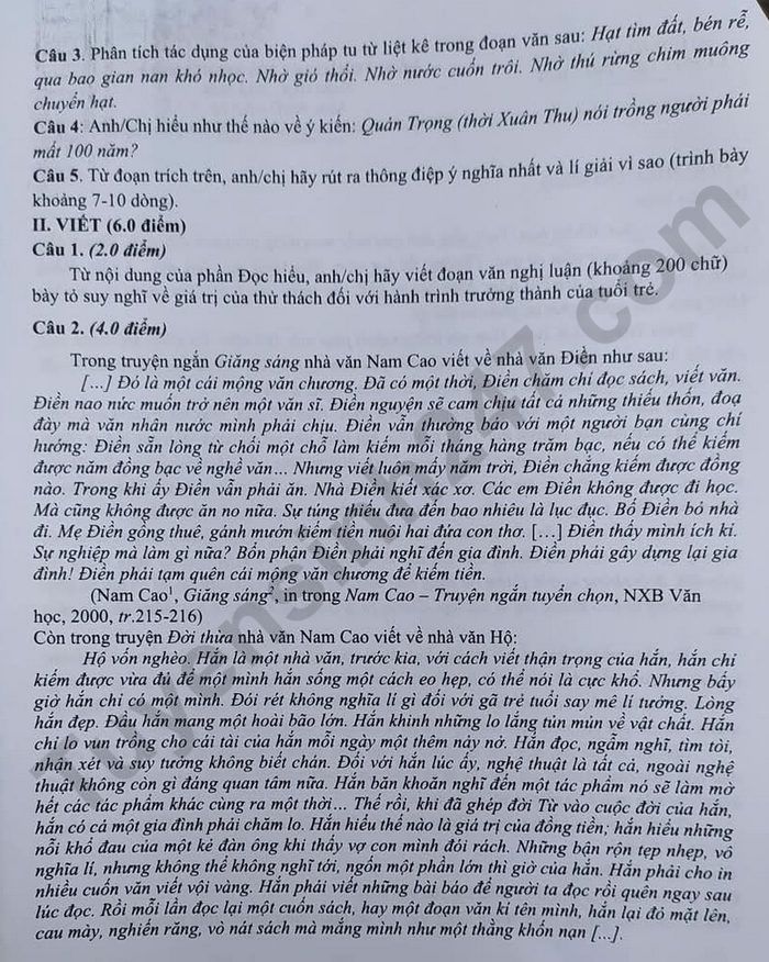 De thi thu TN THPT 2026 mon Van - Cum 09 truong THPT Phu Tho