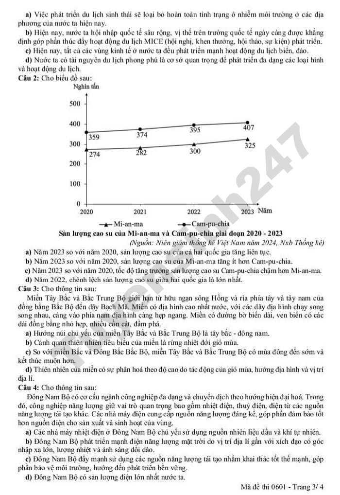 De thi thu tot nghiep THPT 2026 TP Can Tho - mon Dia