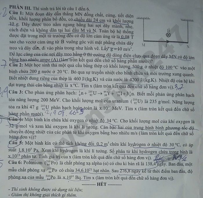 De thi thu tot nghiep THPT 2026 mon Ly - TP Can Tho