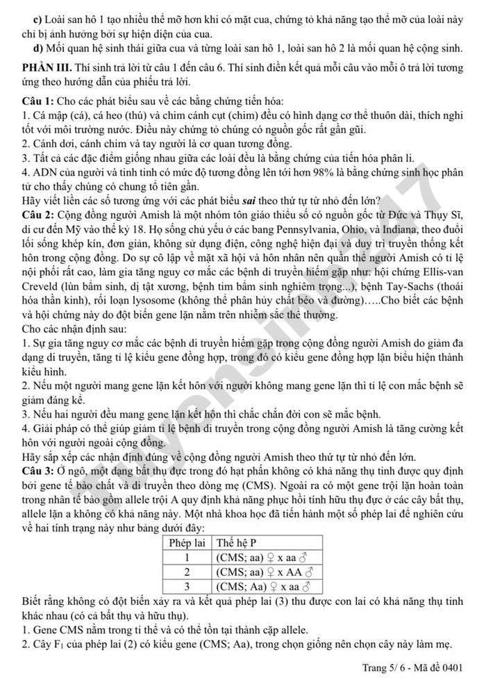 De thi thu TN THPT 2026 So GD Bac Ninh - mon Sinh