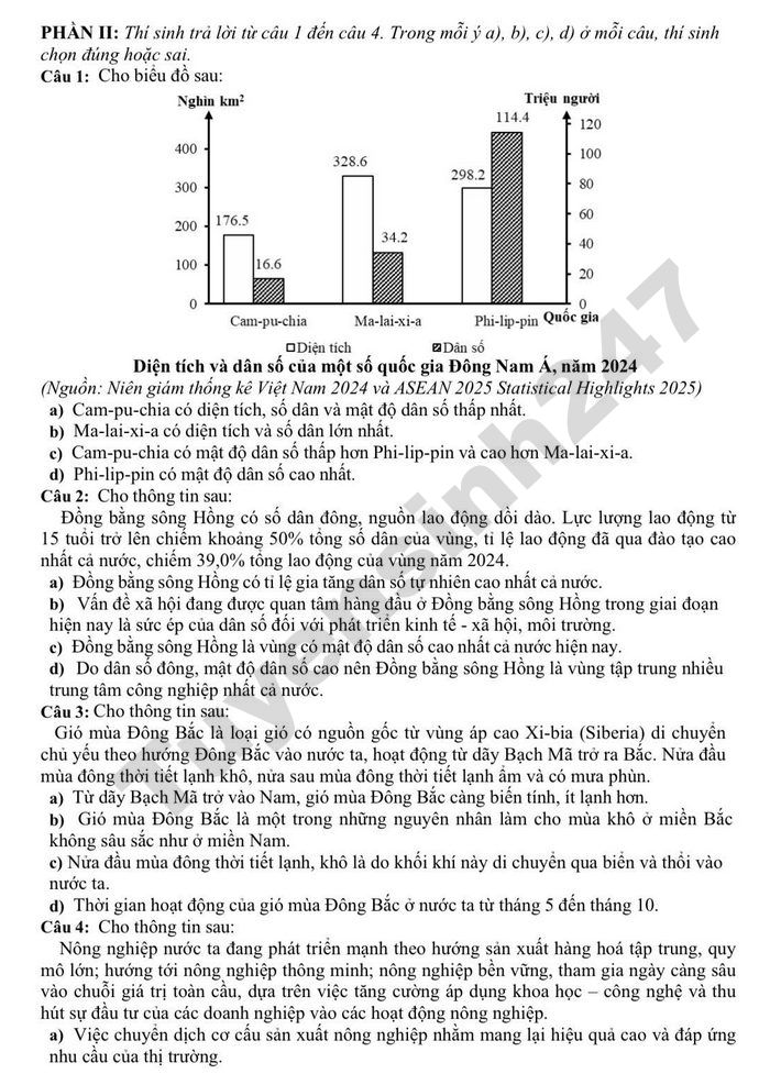 De thi thu mon Dia tot nghiep THPT 2026 - So GD Lam Dong