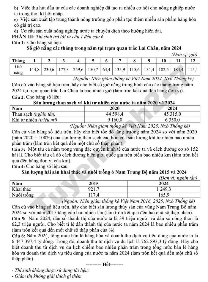 De thi thu mon Dia tot nghiep THPT 2026 - So GD Lam Dong