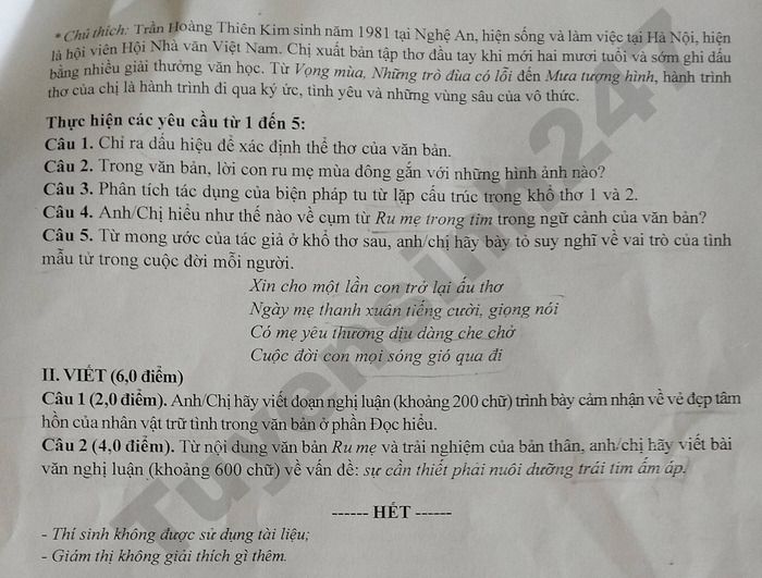 De thi thu mon Van tot nghiep THPT - So GD Gia Lai 2026
