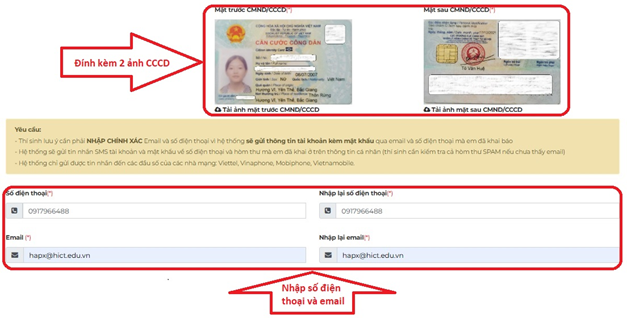 Huong dan dang ky xet tuyen dai hoc Cong nghiep va thuong mai 
