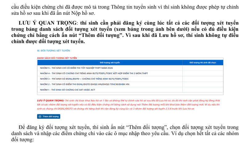 Huong dan nop ho so xet tuyen Dai hoc Kinh te quoc dan 2026