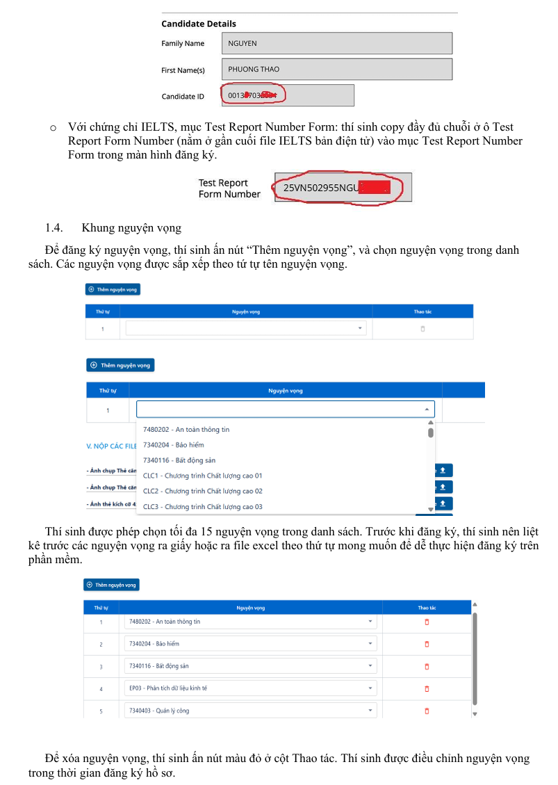 Huong dan nop ho so xet tuyen Dai hoc Kinh te quoc dan 2026