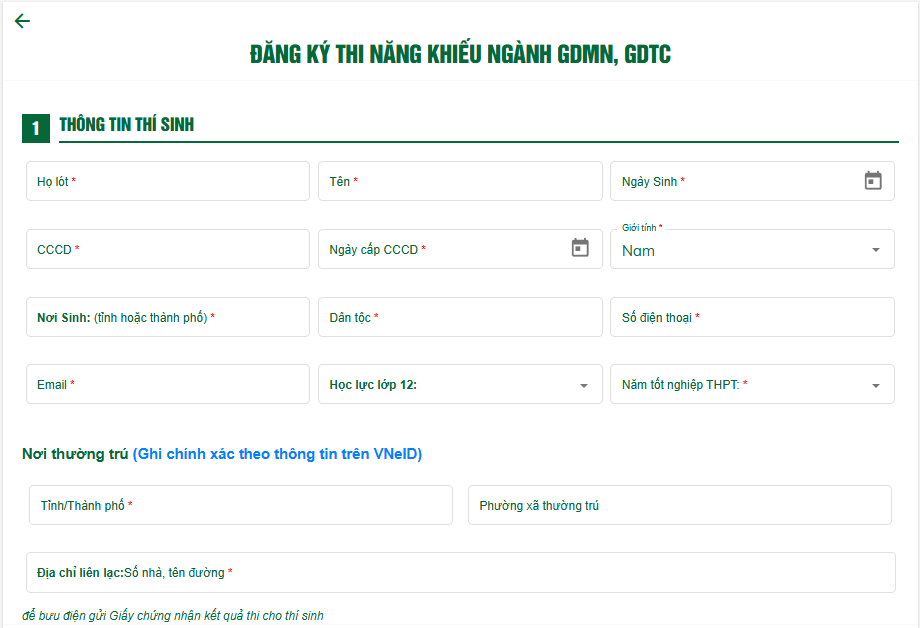 Huong dan dang ky xet tuyen Dai hoc Quy Nhon 2026