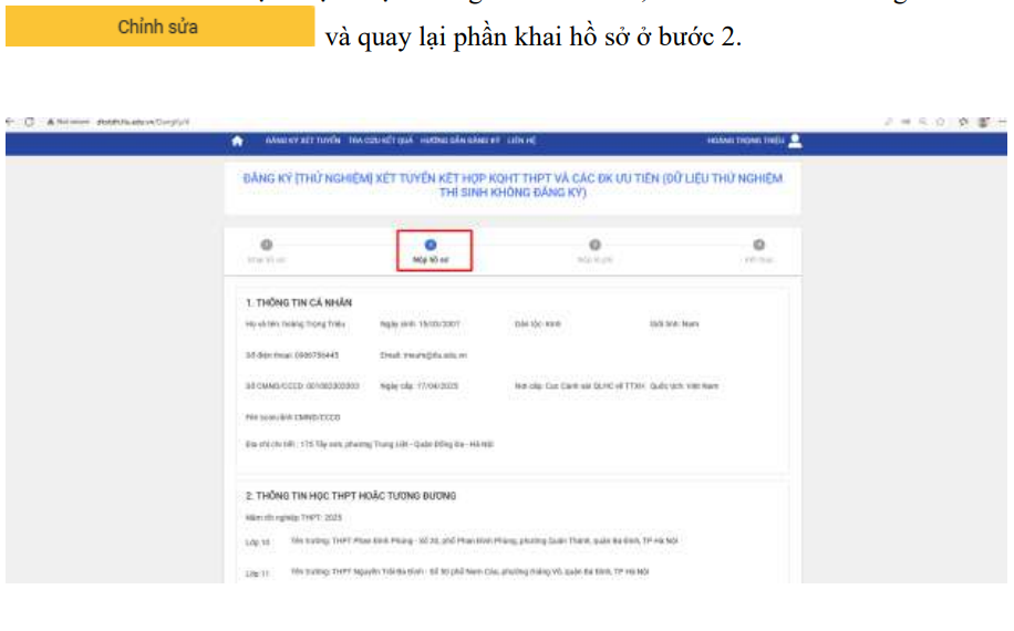 Dai hoc Thuy Loi (TLU) huong dan su dung phan mem dang ky xet tuyen 2026