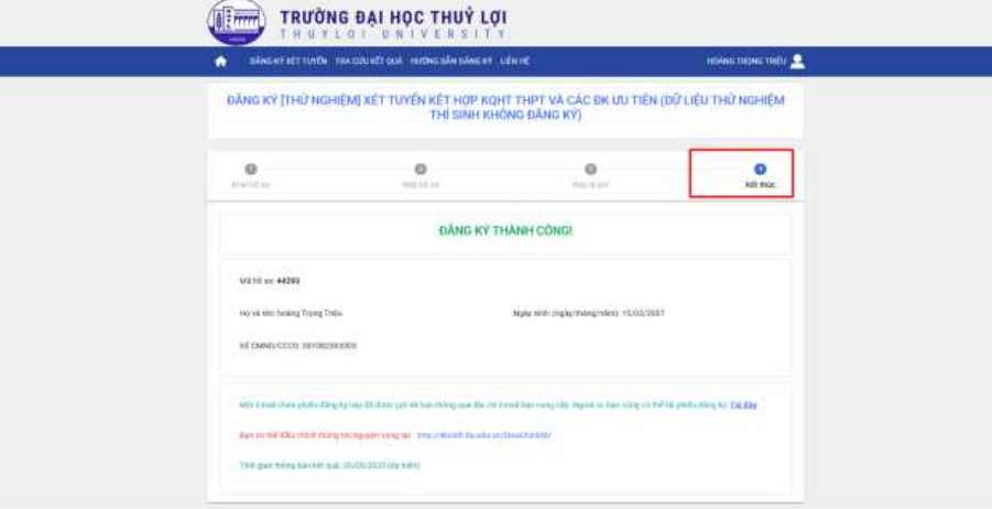 Dai hoc Thuy Loi (TLU) huong dan su dung phan mem dang ky xet tuyen 2026