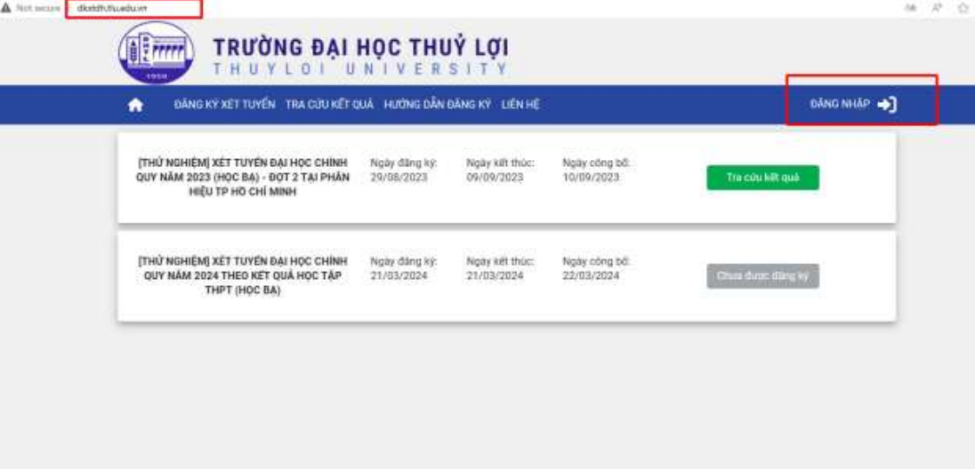 Dai hoc Thuy Loi (TLU) huong dan su dung phan mem dang ky xet tuyen 2026
