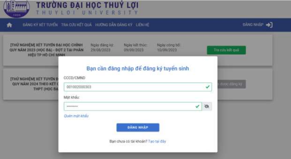 Dai hoc Thuy Loi (TLU) huong dan su dung phan mem dang ky xet tuyen 2026