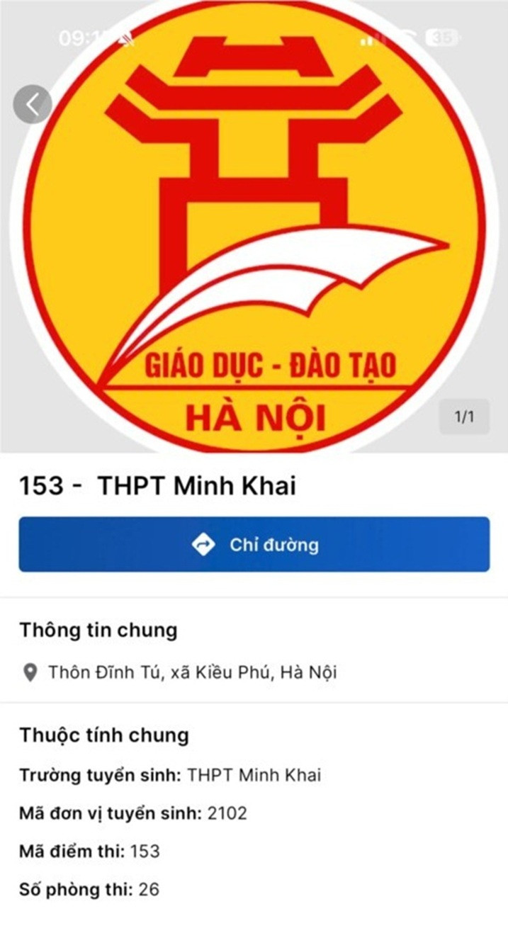 Ha Noi tich hop ban do so diem thi lop 10 tren iHanoi 