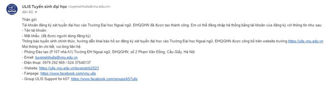 Huong dan dang ky xet tuyen Dai hoc Ngoai ngu - DHQGHN