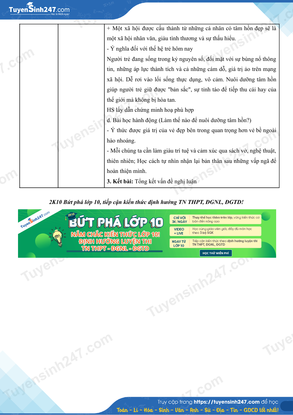 Dap an de thi vao lop 10 mon Van 2026 - Chuyen Khoa hoc tu nhien HN