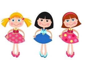 Premium Vector | Girls dolls. set of different vector dolls.