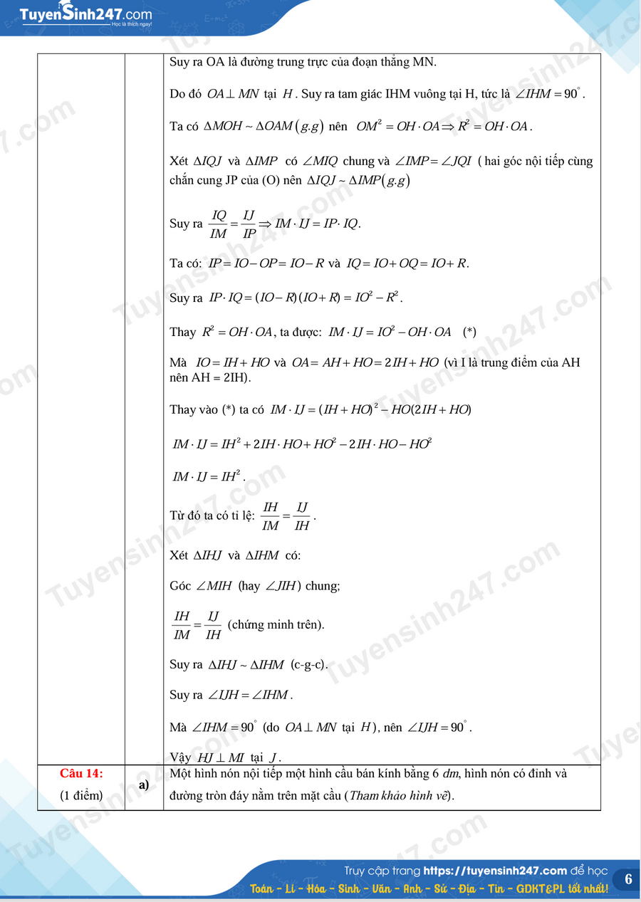 Dap an de thi vao lop 10 mon Toan - Ha Tinh 2026