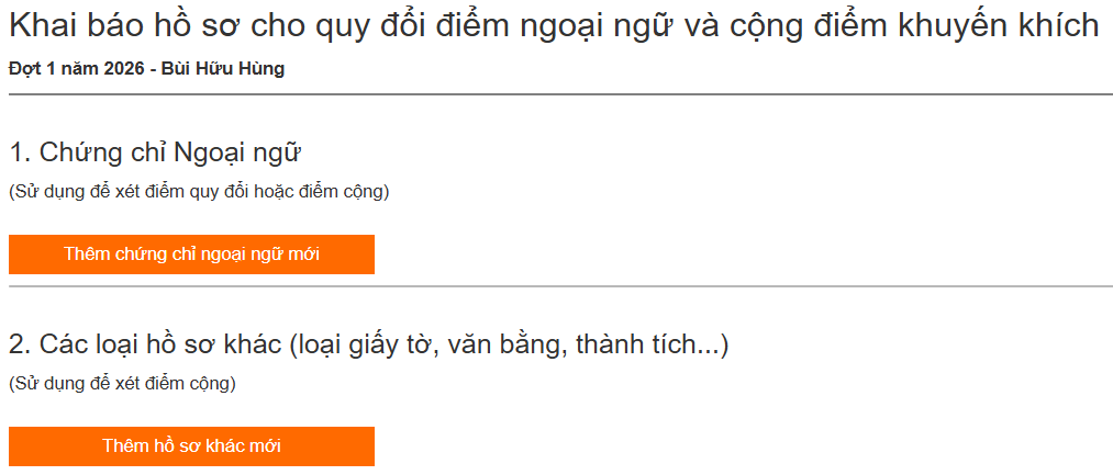 Dai hoc Ngoai ngu - DH Hue huong dan dang ky xet tuyen 2026
