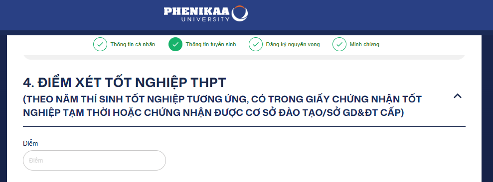 Dai hoc Phenikaa huong dan dang ky xet tuyen 2026