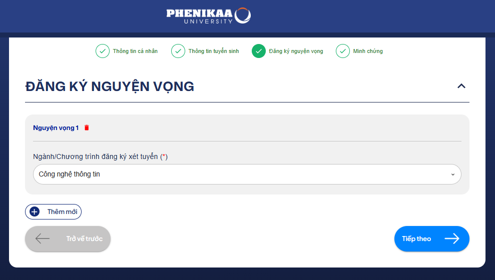 Dai hoc Phenikaa huong dan dang ky xet tuyen 2026