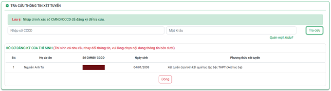 Hoc vien nong nghiep VN (VNUA) huong dan dang ky xet tuyen 2026