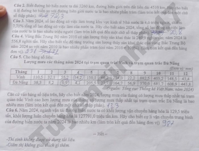 De thi thu tot nghiep THPT mon Dia 2026 - Trung tam GDTX An Giang 1 (lan 2)