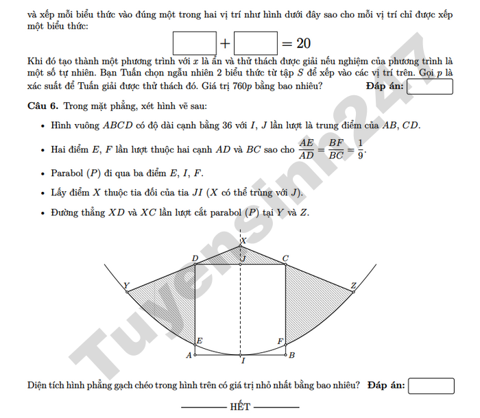 De thi thu TN THPT mon Toan 2026 - THPT Nguyen Thi Minh Khai (lan 2)