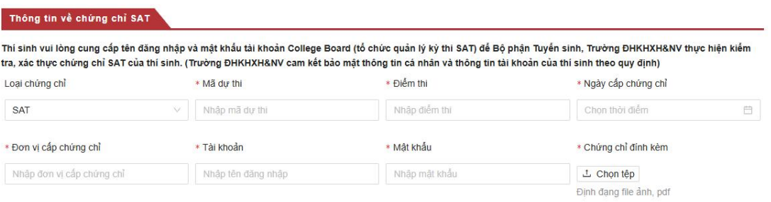 Dai hoc Khoa hoc Xa hoi va Nhan van - DHQGHN (USSH) huong dan dang ky xet tuyen 2026