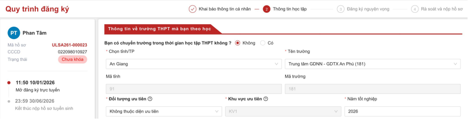 Truong DH Lao dong xa hoi (ULSA) huong dan tuyen sinh 2026