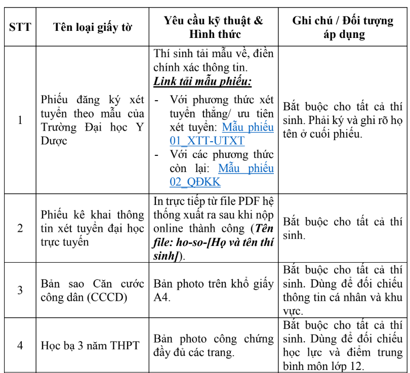 Dai hoc Y duoc - DHQGVN (UMP) huong dan dang ky xet tuyen 2026