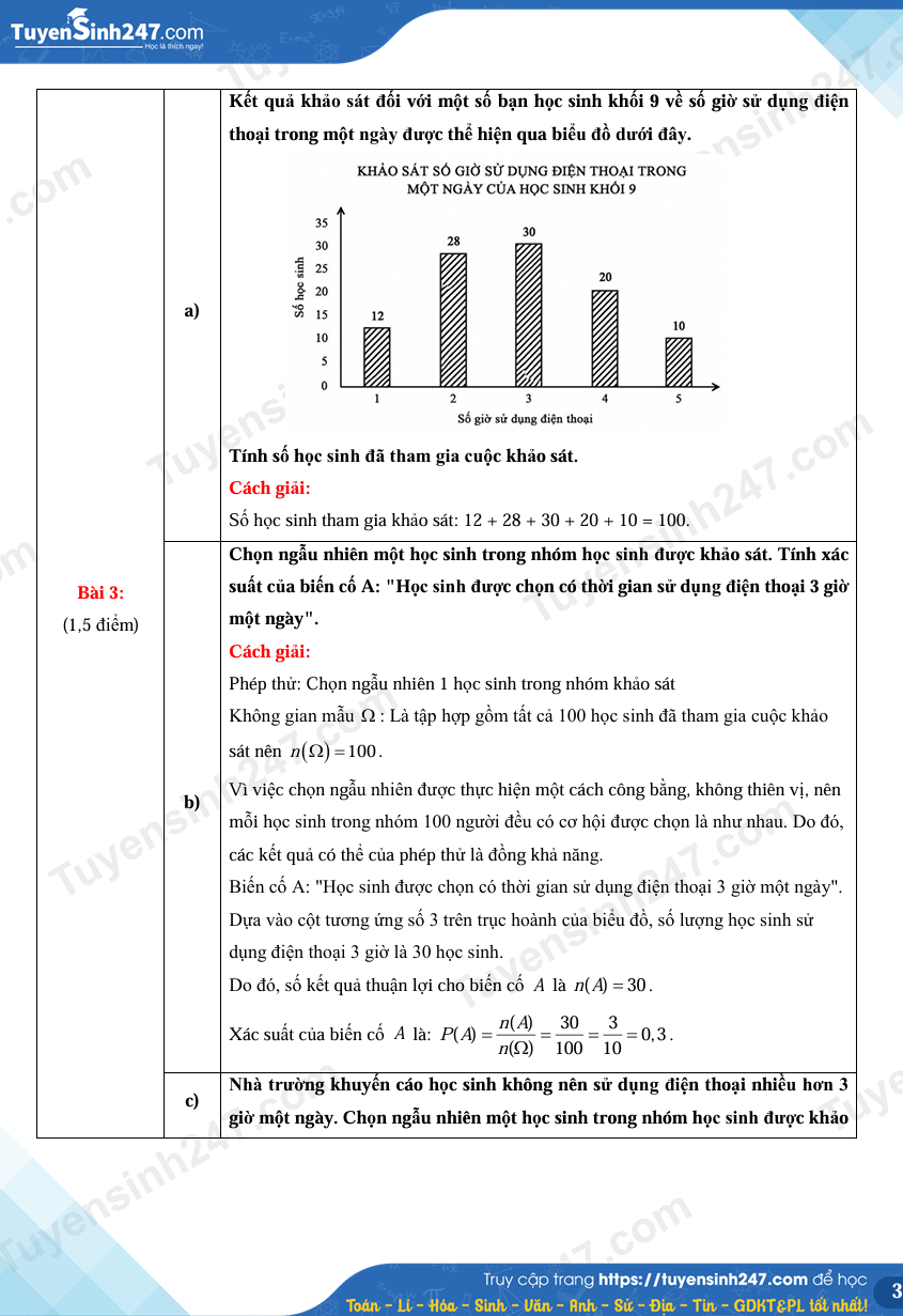 Dap an de thi lop 10 mon Toan - TP HCM 2026