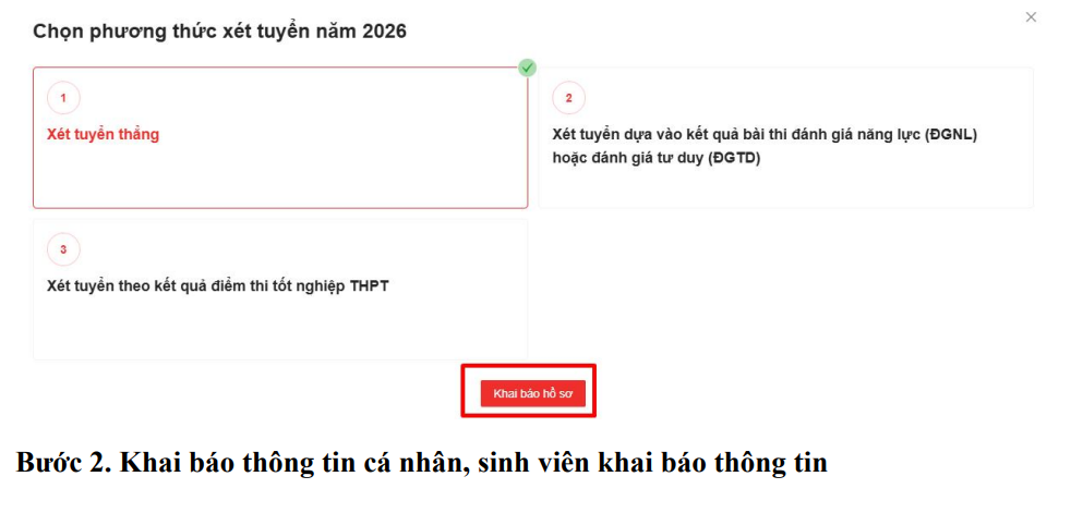 Hoc vien ky thuat mat ma (KMA) huong dan dang ky xet tuyen 2026