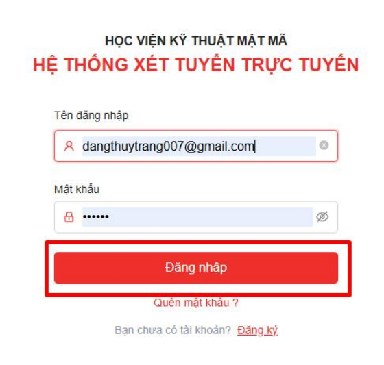 Hoc vien ky thuat mat ma (KMA) huong dan dang ky xet tuyen 2026