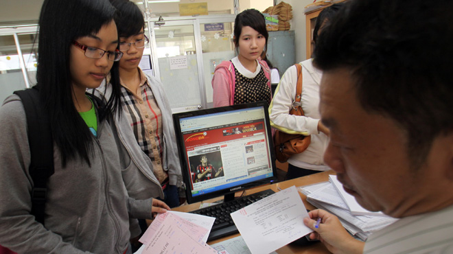 Phuc khao, nhieu thi sinh rot thanh dau