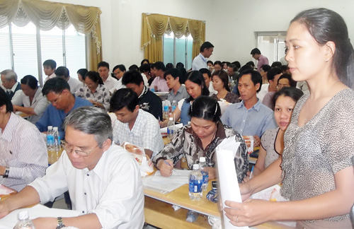 Hội nghị cán bộ của Trường ĐH Hùng Vương TP.HCM có những tranh cãi trong nội bộ trường