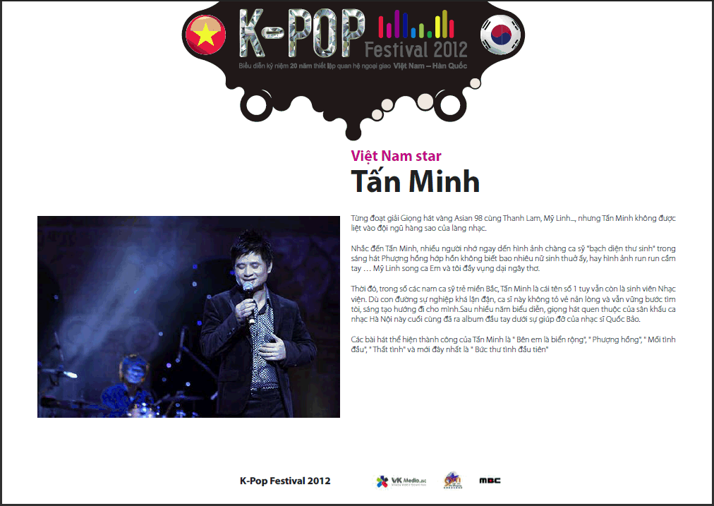 Thu Minh tham du Kpop Festival 29/11