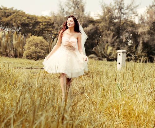 Bảo Anh khoe ảnh làm cô dâu, Sao ngoại-sao nội, Ca nhạc - MTV, Bao Anh, giong hat Viet, the voice, the voice 2012, bi loai, Tran Lap, liveshow, hau The voice, ca sy, tin tuc