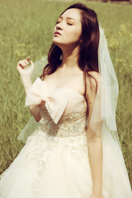Bảo Anh khoe ảnh làm cô dâu, Sao ngoại-sao nội, Ca nhạc - MTV, Bao Anh, giong hat Viet, the voice, the voice 2012, bi loai, Tran Lap, liveshow, hau The voice, ca sy, tin tuc