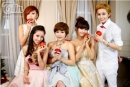 Ngắm ảnh hậu trường nhắng nhít của các cô nàng X5 trong MV mừng giáng sinh 2012