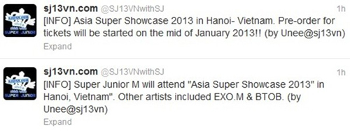 Super Junior toi Ha Noi dau nam 2013 ?