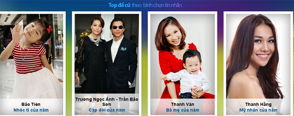 4 nhân vật đang dẫn đầu bảng bình chọn 