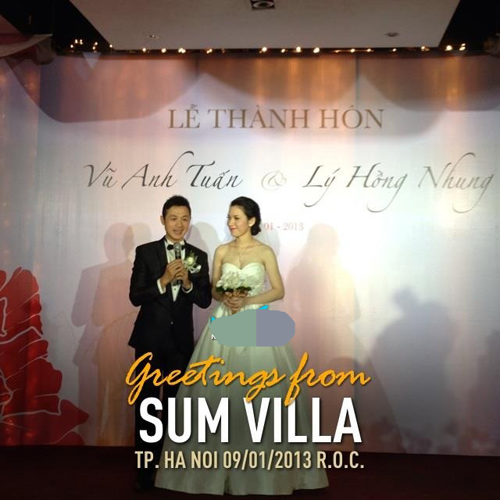 Anh le thanh hon cua MC Anh Tuan gay bat ngo