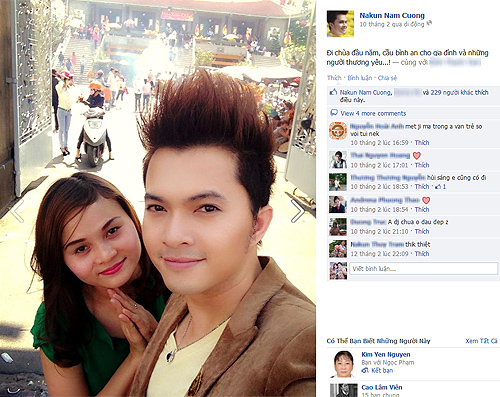 Sao Viet ron rang len chua cau may