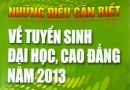“Những điều cần biết về tuyển sinh 2013” còn nhiều sai sót
