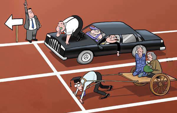Cuộc đua không cân sức giữa kẻ giàu - người nghèo.