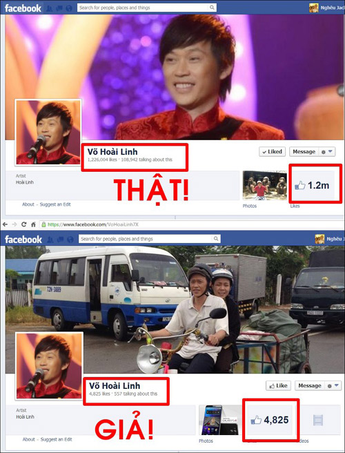 Hoai Linh buc xuc dong facebook vi bi gia mao