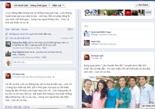 Hoai Linh buc xuc dong facebook vi bi gia mao