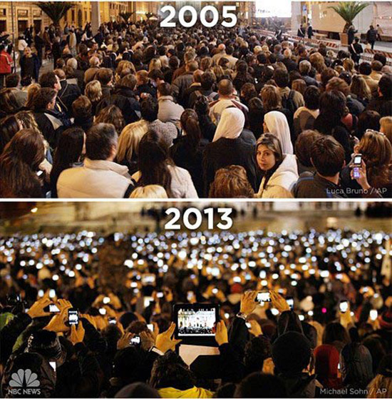 Sự khác biệt giữa quá khứ và hiện tại nhờ công nghệ