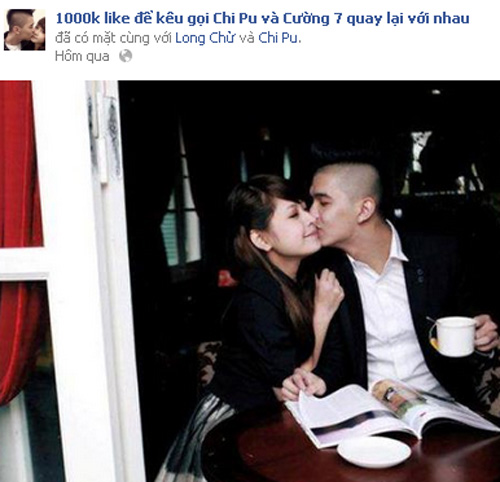 Chuyen tinh Chi Pu - Cuong Seven tro thanh tro dua cau like cua cu dan mang
